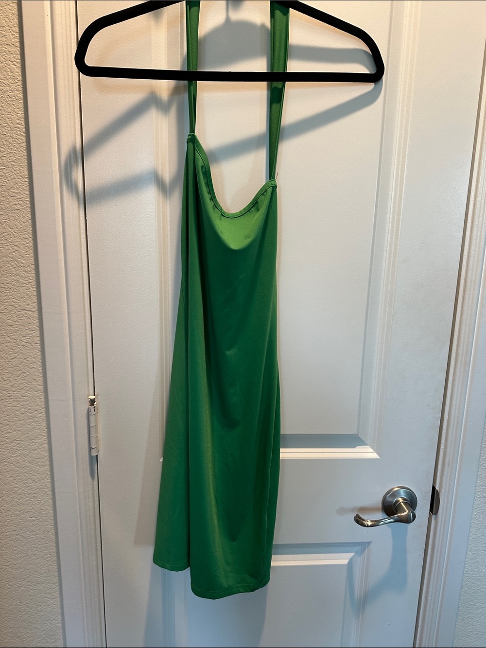 SHEIN Green halter Slip Dress